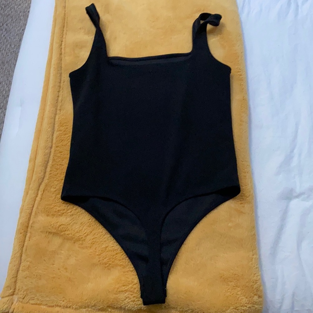 Express - black thong bodysuit